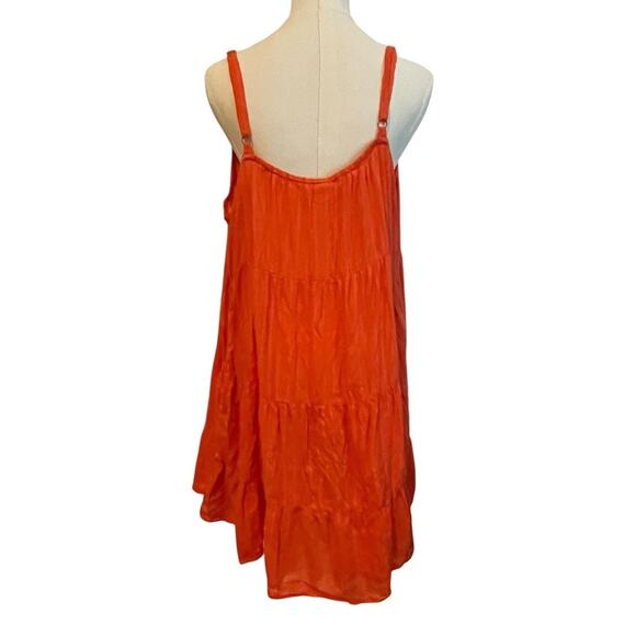 Old Navy Tiered Mini Dress Womens 2XL Spaghetti Strap Sundress Summer Casual - Picture 2 of 8